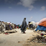 Eines der zahlreichen provisorischen Flüchtlingslager innerhalb der Hauptstadt Mogadischu.